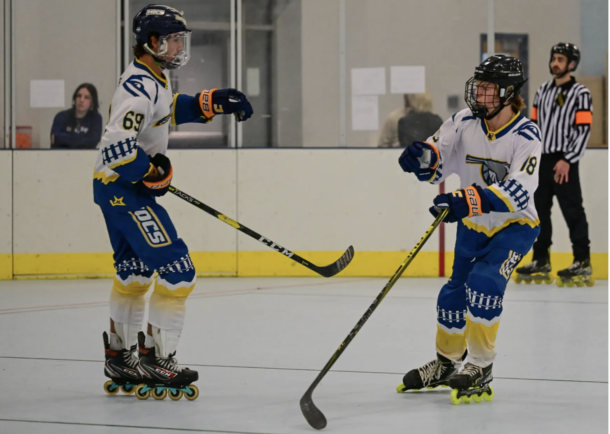 Seniors Harris Smidt and Trevor Jolley are members of the UTC Roller Hockey Club, a participant in this week’s National Collegiate Roller Hockey Association national championships.